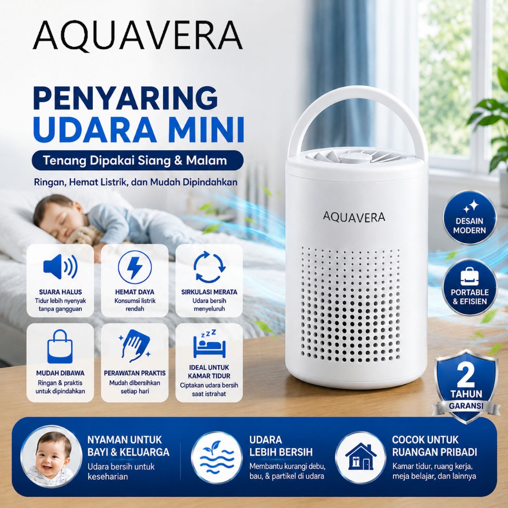 Foto AQUAVERA AQUAVERA Pembersih udara khusus ibu & bayi bersih