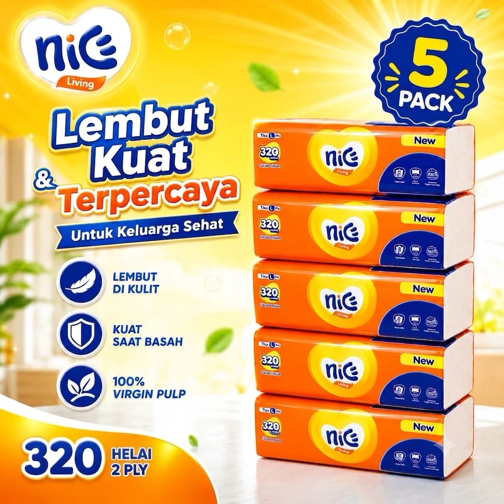 Foto Mini Market NICE FACIAL TISSUE 320 SHEET 2PLY