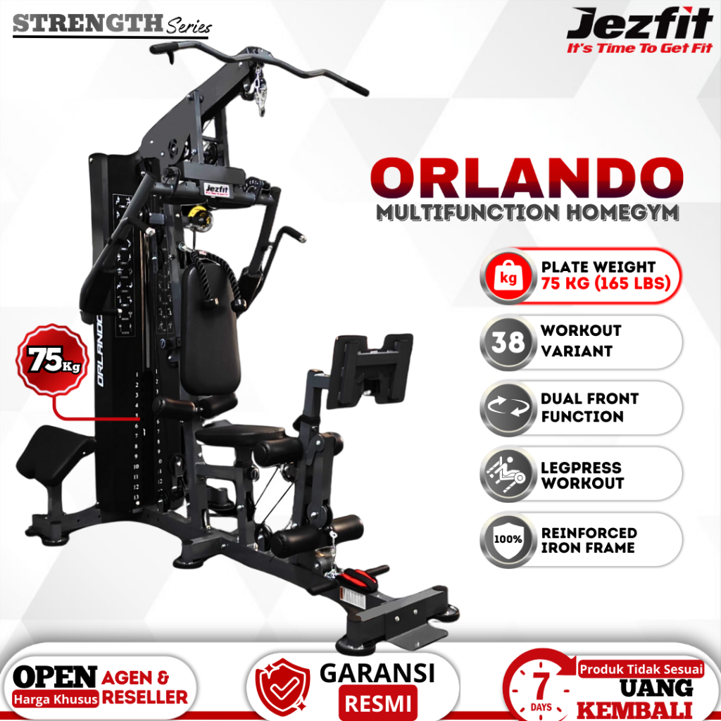 Foto Jezfit Jezfit - Alat Fitness Homegym Orlando 165LBS (75KG) Homegym
