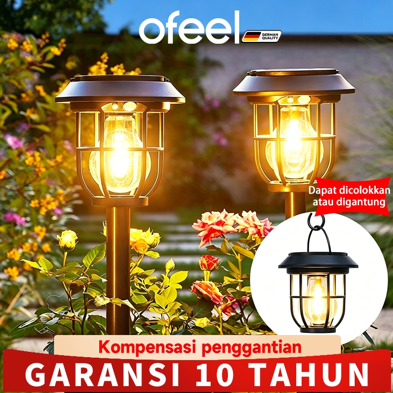Foto OFEEL OFEEL OFEEL Lampu Taman Tancap Tenaga Surya Lampu LED Lampu