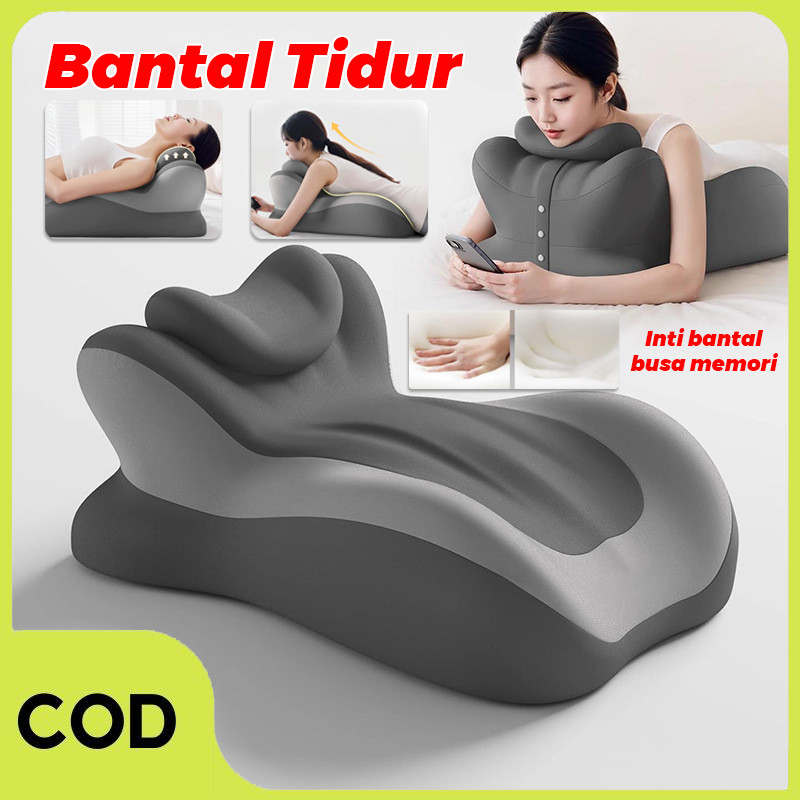 Foto lokal Jerry-Impor Bantal Tidur Busa Memori Bantal Tidur Multifungsi Sempurna