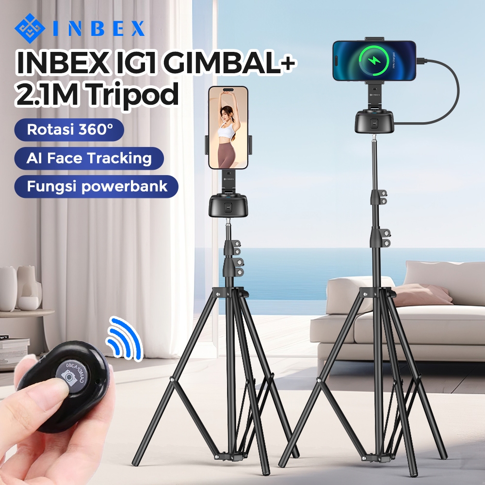 Foto Inbex INBEX IG1 Triped Gimbal AI Face Tracking kit Auto 360°
