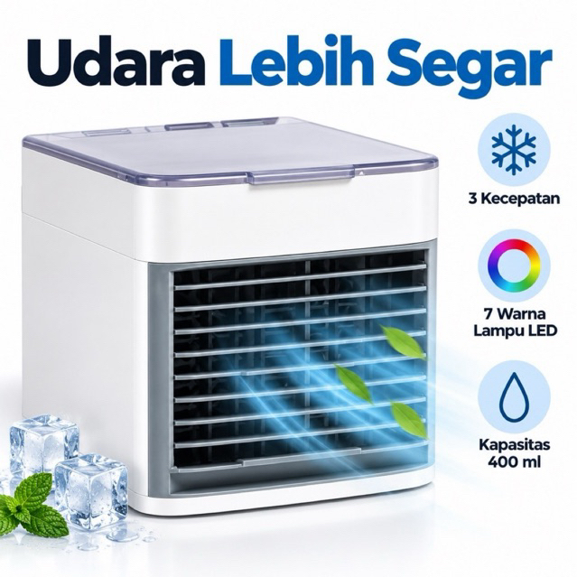 Foto KUSUMA ABADI ELEKTRONIK Air Cooler Mini USB Pendingin Udara Pelembap Pembersih 3